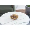 Amber Gold Iron Frame Two-Compartment Style