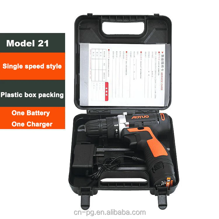 EMB 12V Household Lithium Battery Cordless Drill Driver Power Drill with 77 Pieces