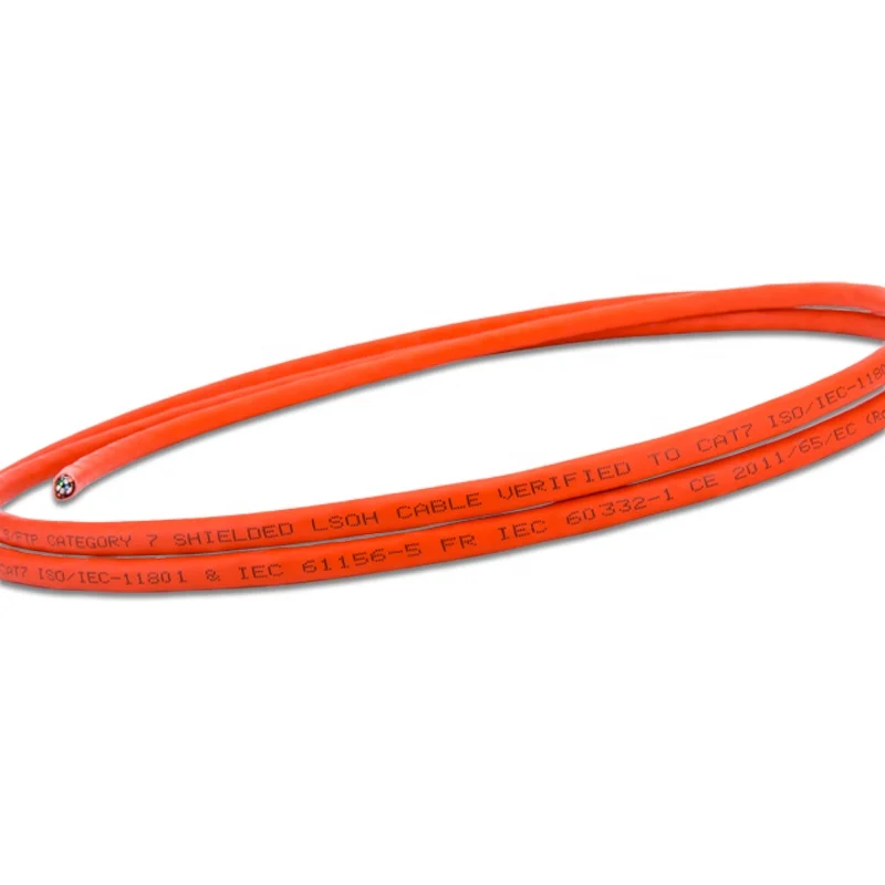 Сетевой кабель Linkwylan Cat7 SFTP 23AWG, сетевой LAN-кабель, прочные провода, экранированный 10G 1200 МГц, высокоскоростной LSZH, поддержка 4PPoE
