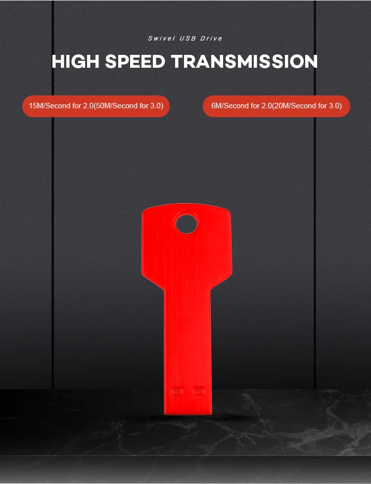 New design usb stick metal waterproof key usb 3.0 usb flash drive - ANKUX.COM