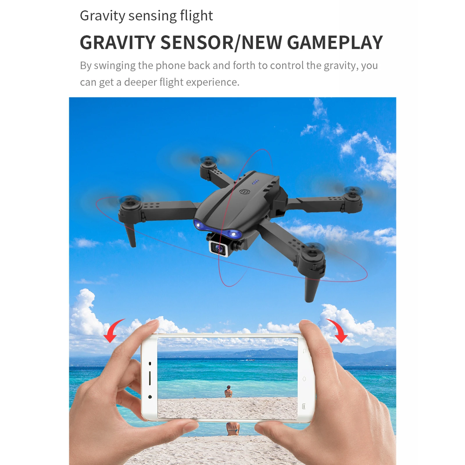 New E99 Pro 2 K3 Professional Rc Drones With Hd 4k Dual Camera And Gps ...