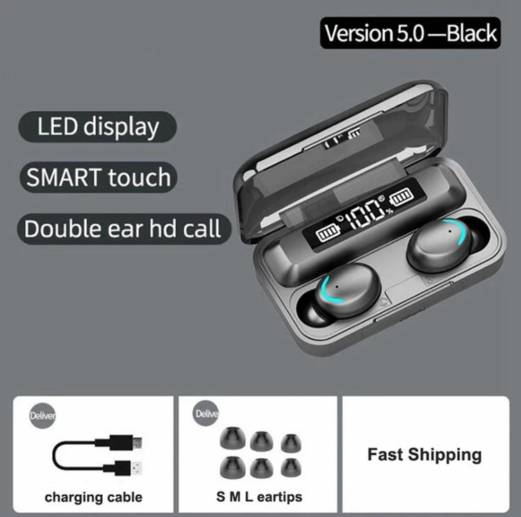 F95c Earphones Wireless Earbuds Bth F9 5 Bt 5.0 Tws F9 Wireless