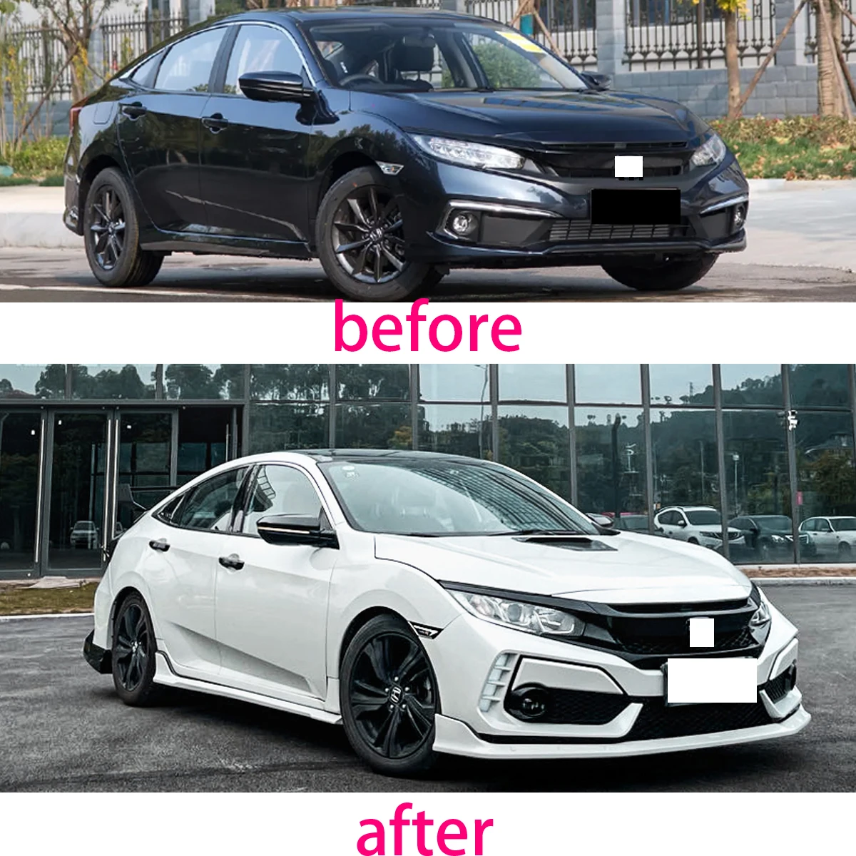 Bodykit For Honda Civic 10th Gen Type R Body Kit Sedan 2016 20152020