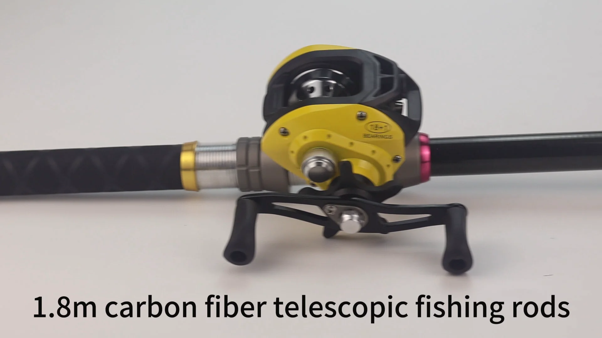 1.8m Carbon Fiber Telescopic Fishing Rods and Reel Comb with 18+1bb  Baitcasting Reel Olta Seti