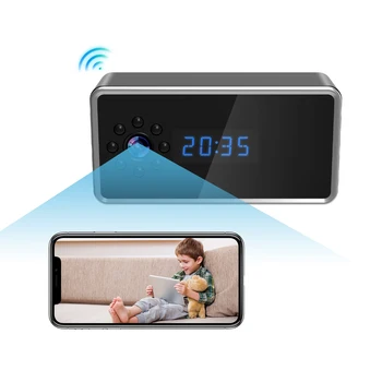 Mini Alarm Clock Camera Full HD Video 1080P Wireless Wifi Control Infrared Night Vision Home Surveillance Monitor Camera