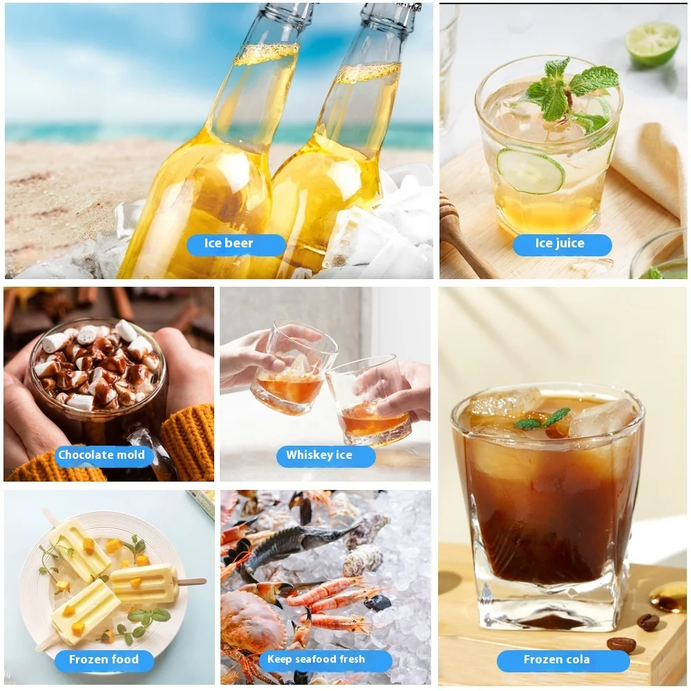 Hot Selling 37 Grid Silicone Ice Tray with Eco-Friendly Lid for Home Use Easy-to-Release DIY Ice Cube Mold details