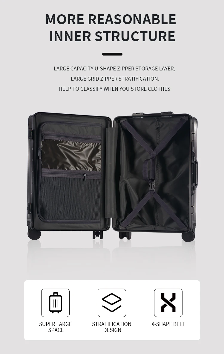 Multifunction Suitcase Custom Traveling 360 Degree Travel Abs Suitcase ...