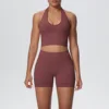 Brown  bra+shorts