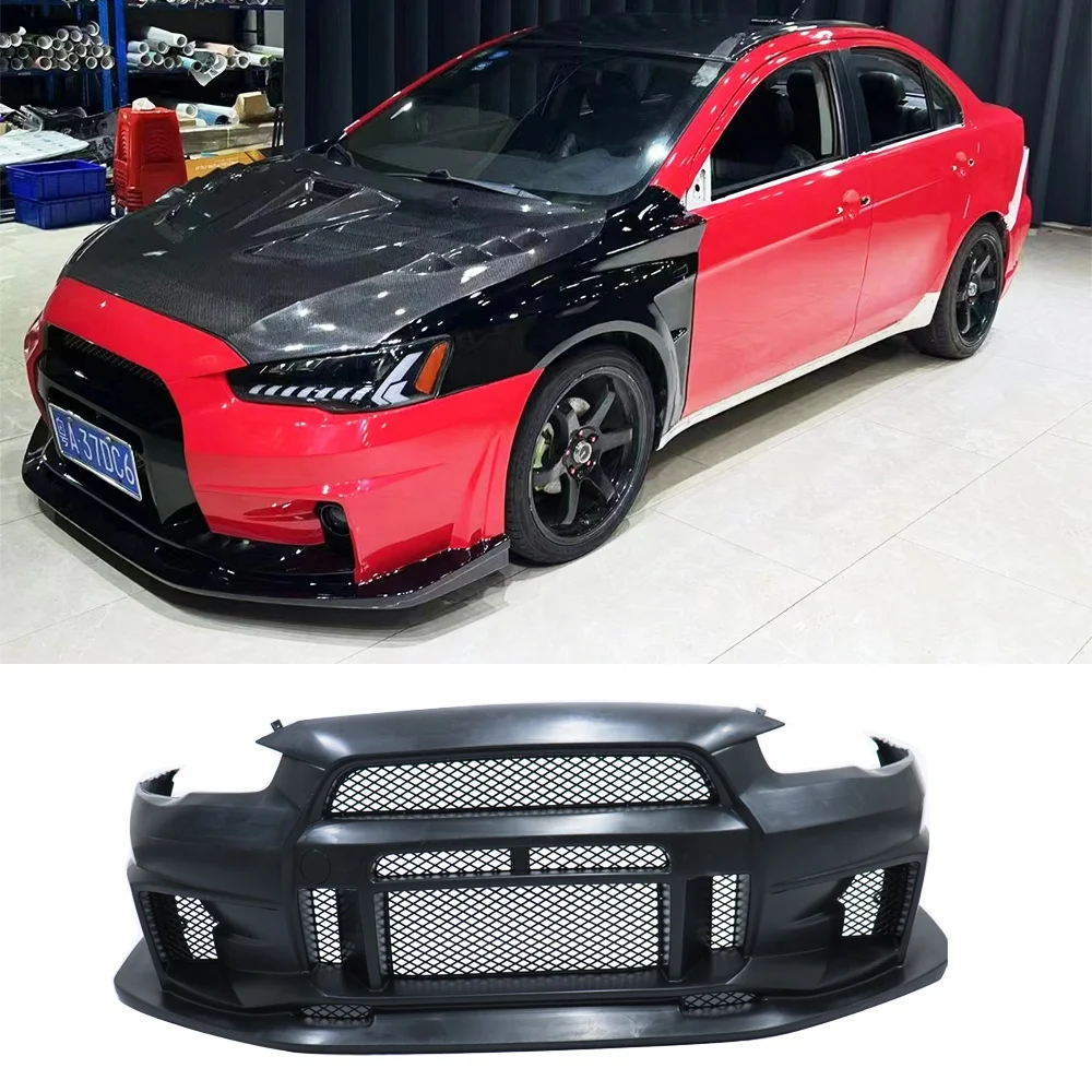 2009-2017年三菱ランサー用フロントバンパーVARYスタイルPP製
