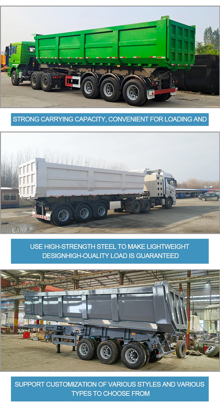 Air Suspension Low Loader Flat Bed Lowering Semitrailer 30 Tons 45 Tons Dump Truck Buy 30 Ton