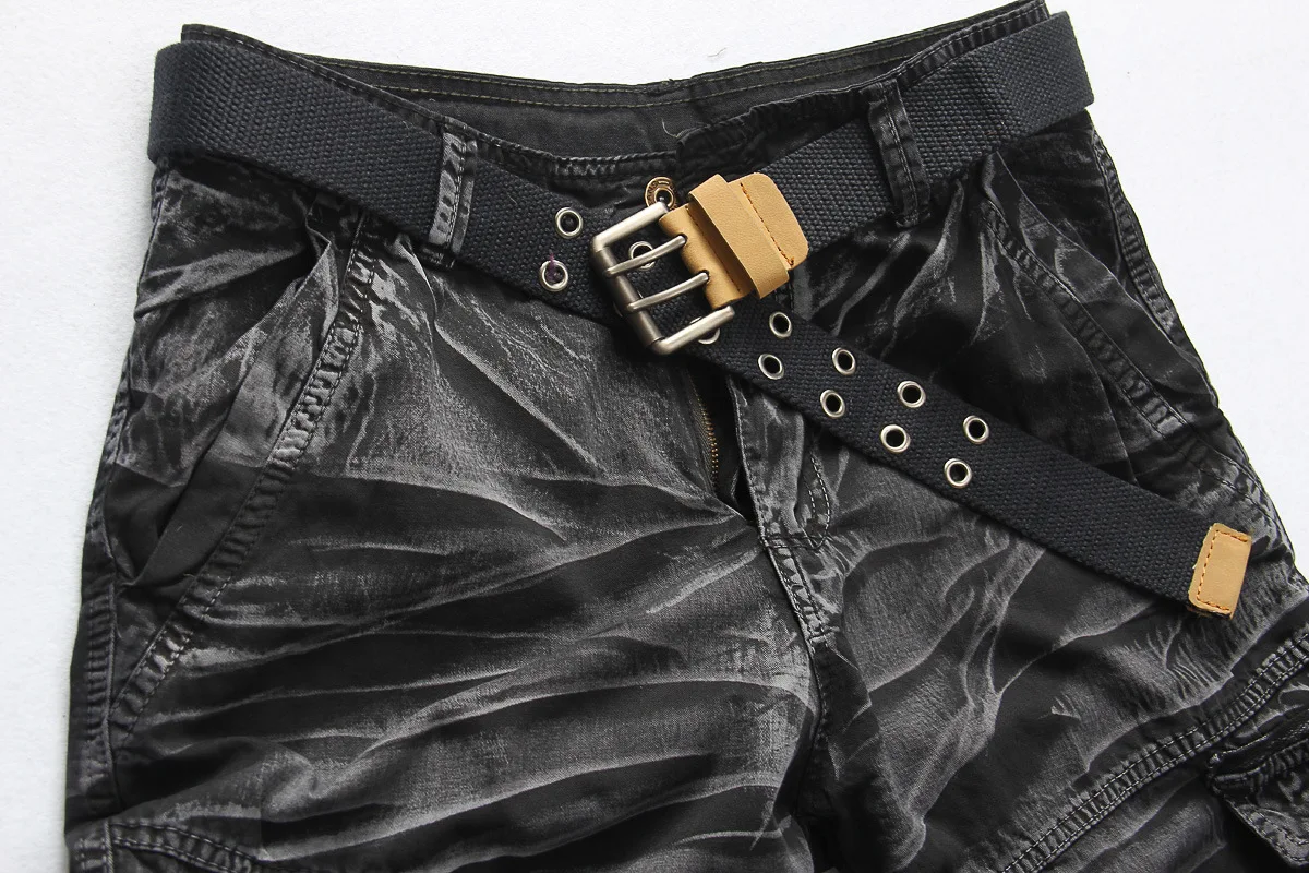 2022 Plus Size Täsche Männer Cargo Shorts Männer Kotteng Multi Täsche Workout Shorts448_voghion.com