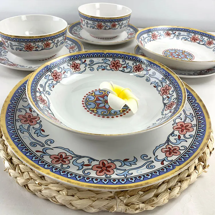 Blanca Fiesta Juego Turcas Barat Chinas Finas Moderna Lujo