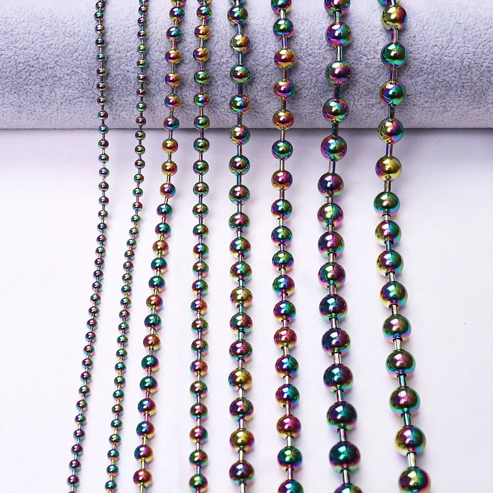 Bulk Sale Stainless Steel Ball Chain Roll For Jewelry Making Gold