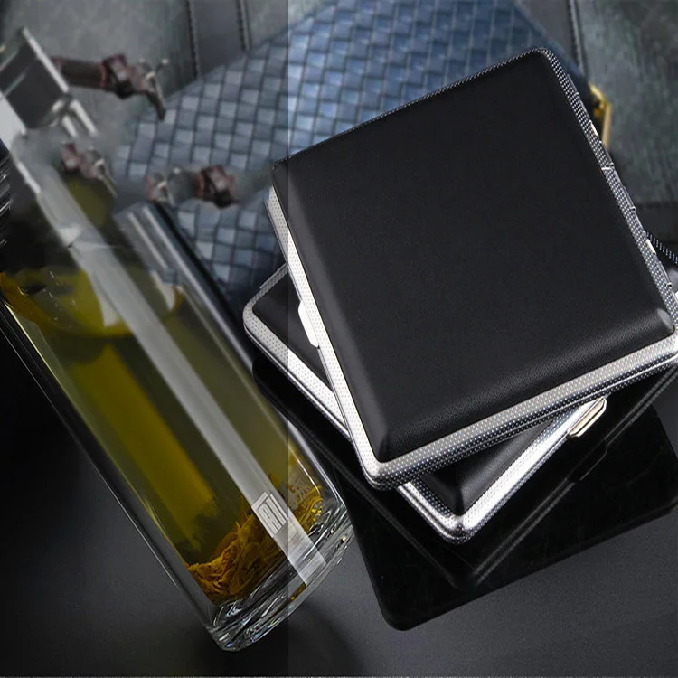 New Metal Cigarette Case Clip Custom Cigarette Case Leather Cigarette Case