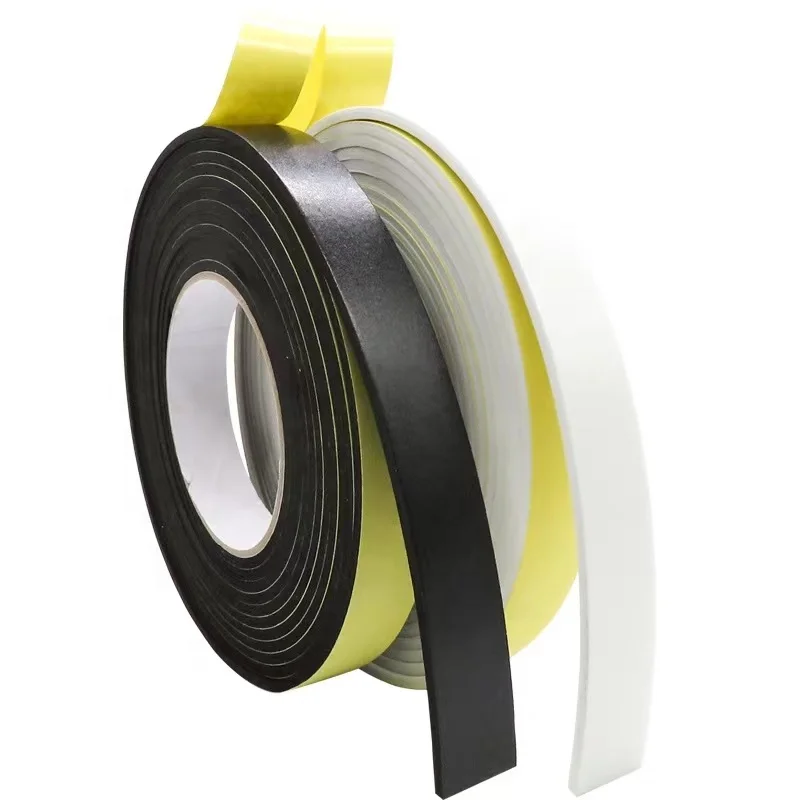 Powerful eva single side rubber seal foam foam black EVA foam sponge rubber single side tape