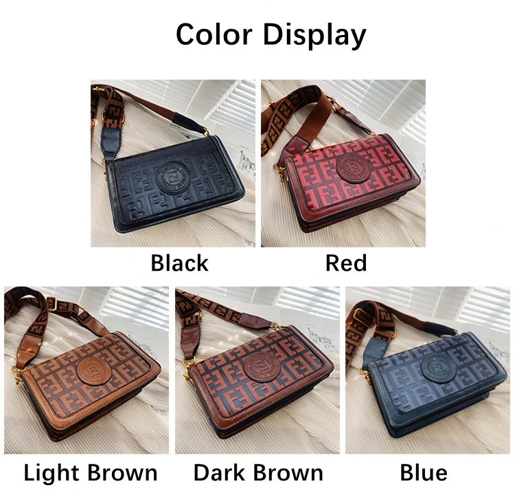 Ins New Trend Name Brand Chocolate Purses And Ladies Women Shoulder