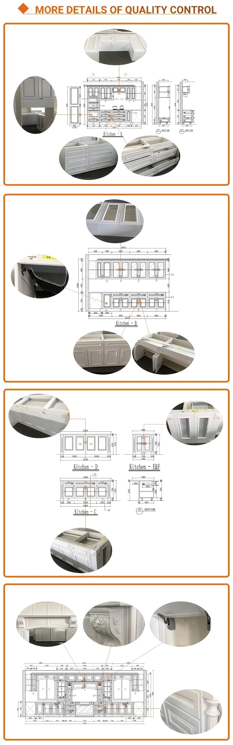 Home Modern White Plastic Polyurethane And Laminate Furniture Kitchen