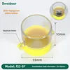 Fond jaune transparent 55*55
