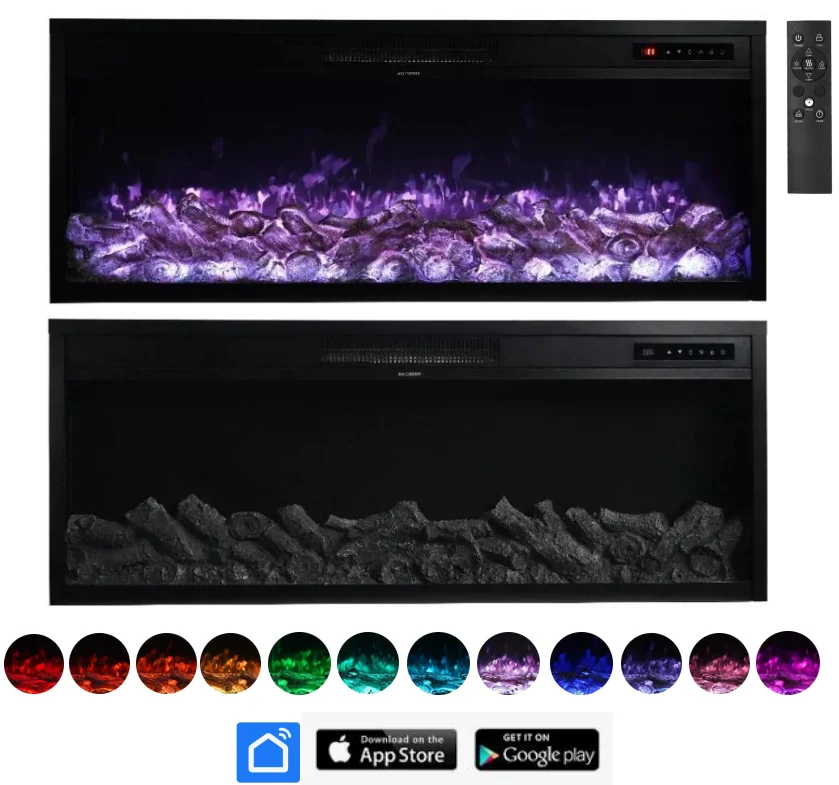 Electric Fireplace, 500mm, Wall - detail 36