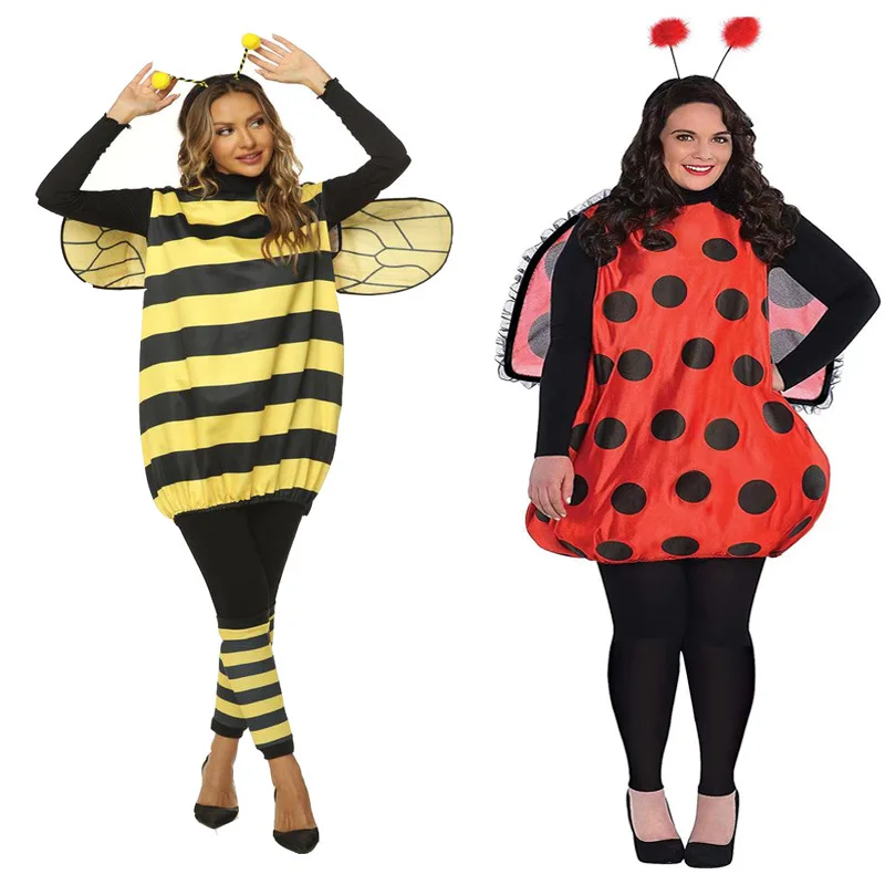 Darling Bee Costume Halloween Costume Girls Bee Lady Bird Fancy Dress  Outfit Adult Ladies Fancy Dress Costume