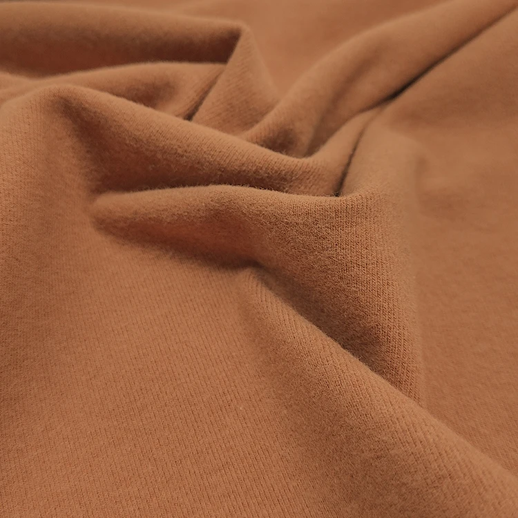 China Supplier Solid Ribbed Cotton Fabric, High Stretch Rayon Spandex Brush Rib Knit Fabric/ factory