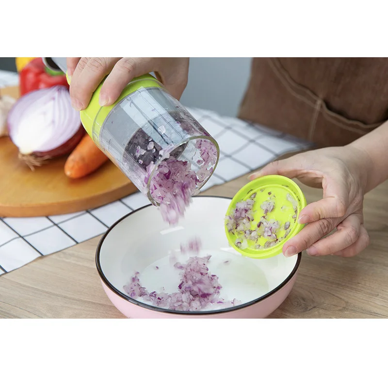 Manual Slap Vegetable Chopper Easy to Clean Onion Cutter and Garlic Mincer for Fruit & Vegetable Tools