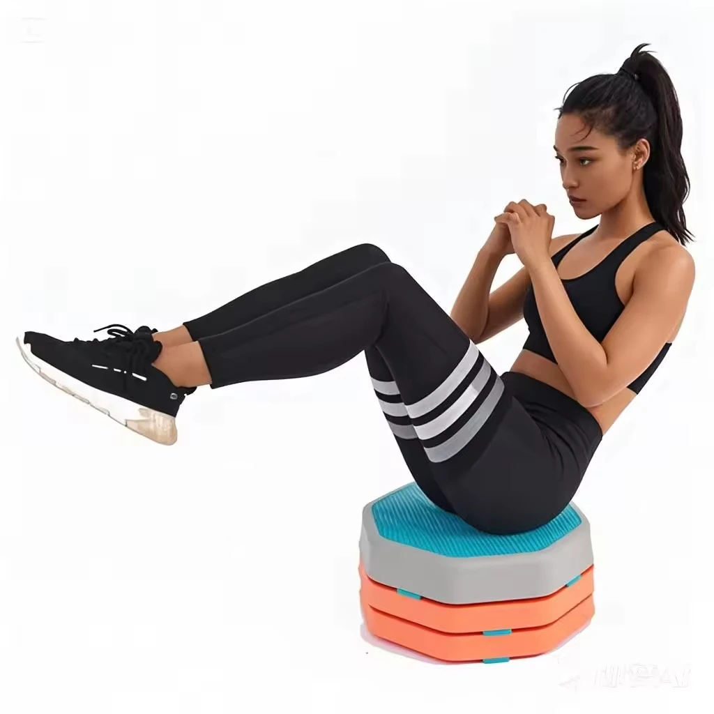 Adjustable High Step Aerobic Platform Home Gym Workout Equipment