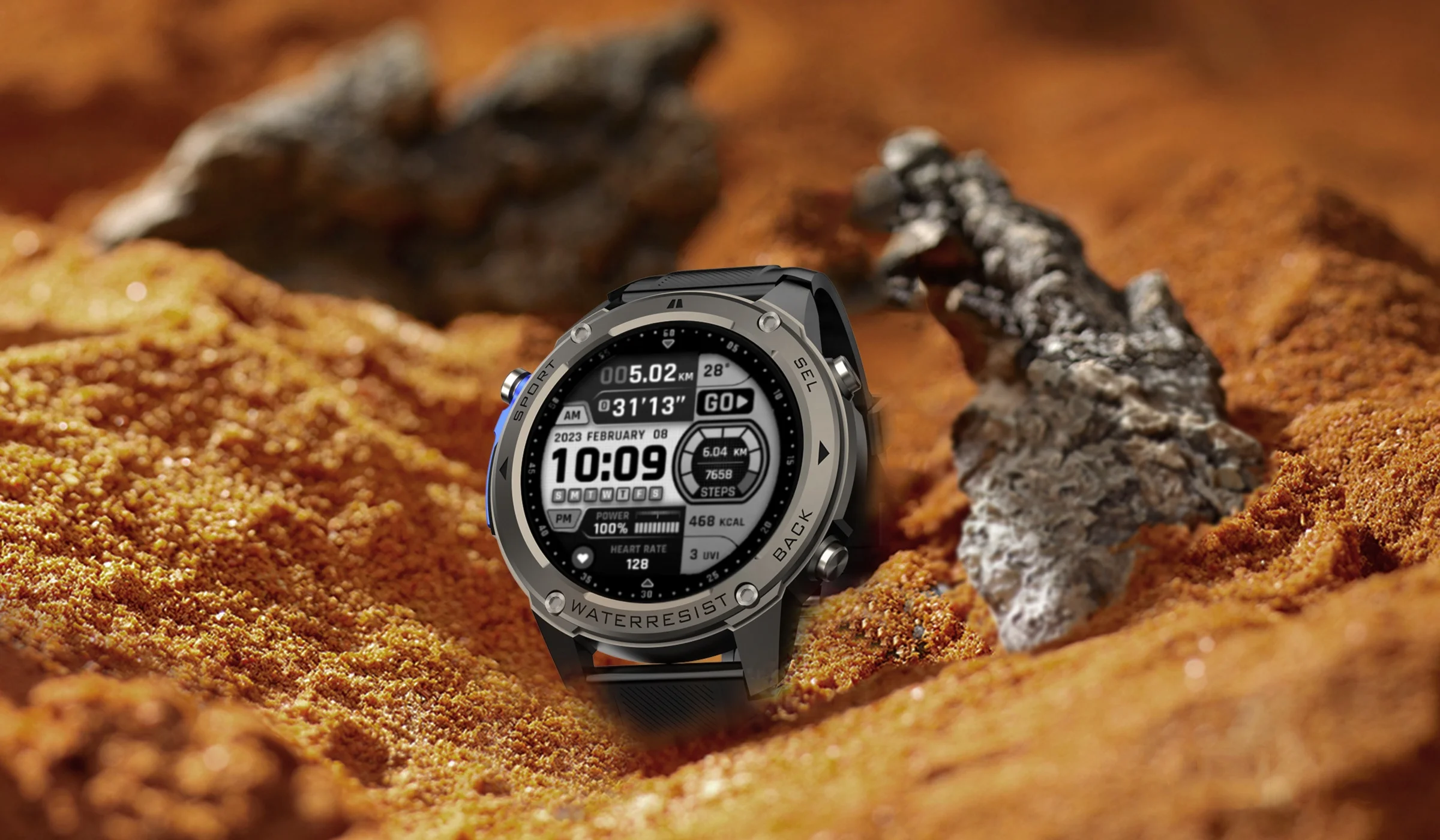 DM56 Android Smart Watch Gps Dual-bands GPS Positioning Fitness Tracker 170+ Outdoor Sports Smartwatch for Men 5ATM Waterproof
