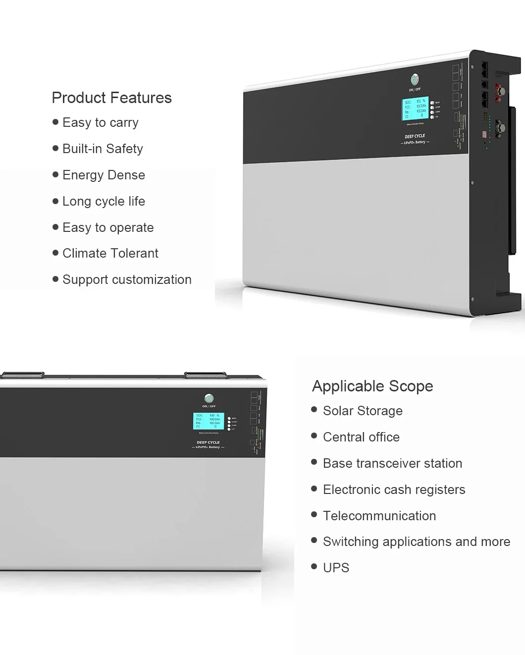 lFP 200ah 5kwh 24v Lifepo4 Powerwall Lithium Battery For Home Solar Storage System 3