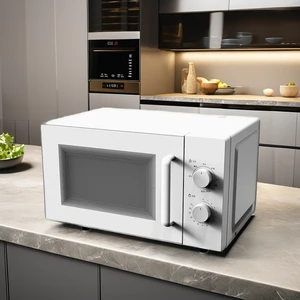 20L Electric Microwave Oven Digital Display Stainless Steel True Kitchen Cooking Sterilization Countertop Household Glass