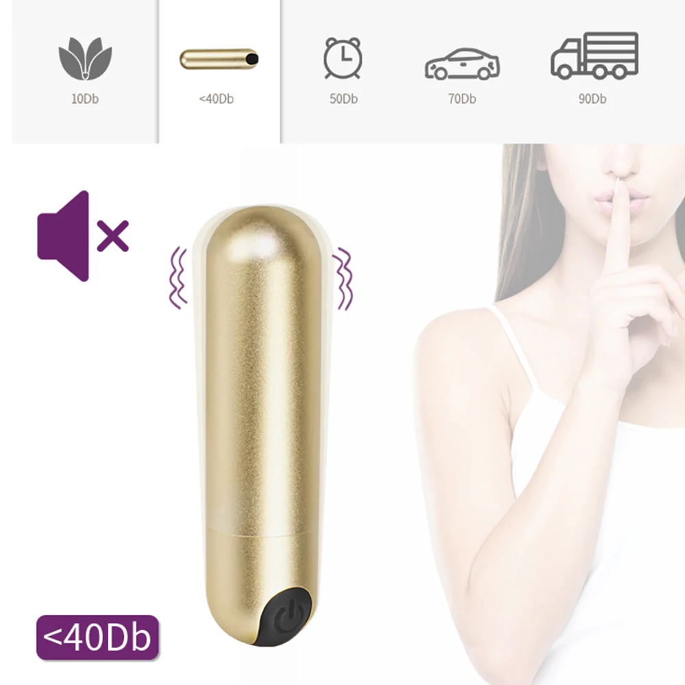 Micro Mini Ersatz wiederauf ladbare Sex-Produkte Long Chrome Power Bullet  Vibrator 10-Gang-Batterie mit Fernbedienung Indien