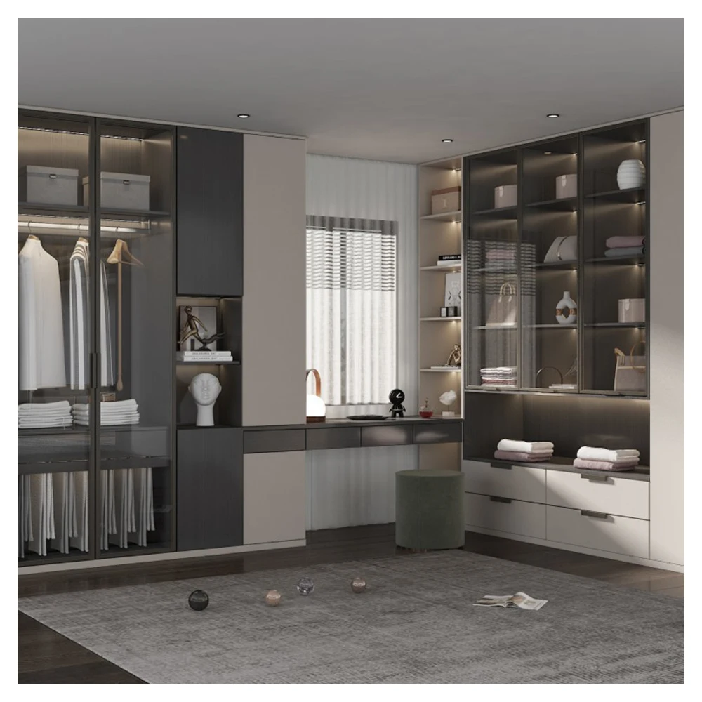 L Shape Bedroom Furniture Wardrobe 