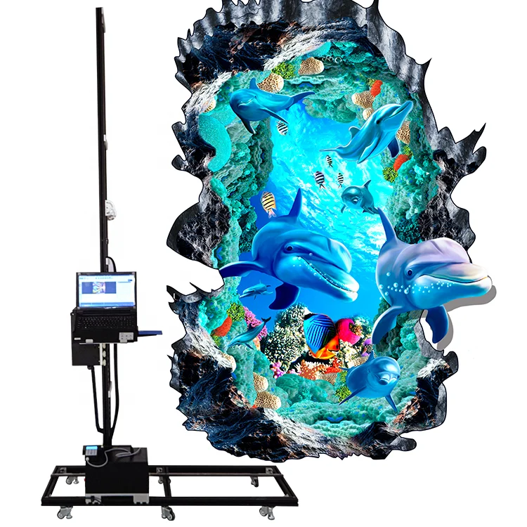 Factory Price Outdoor 3D Direct to Wall Printer Plaster Brick Painted Glass Wallpen Robot Machine