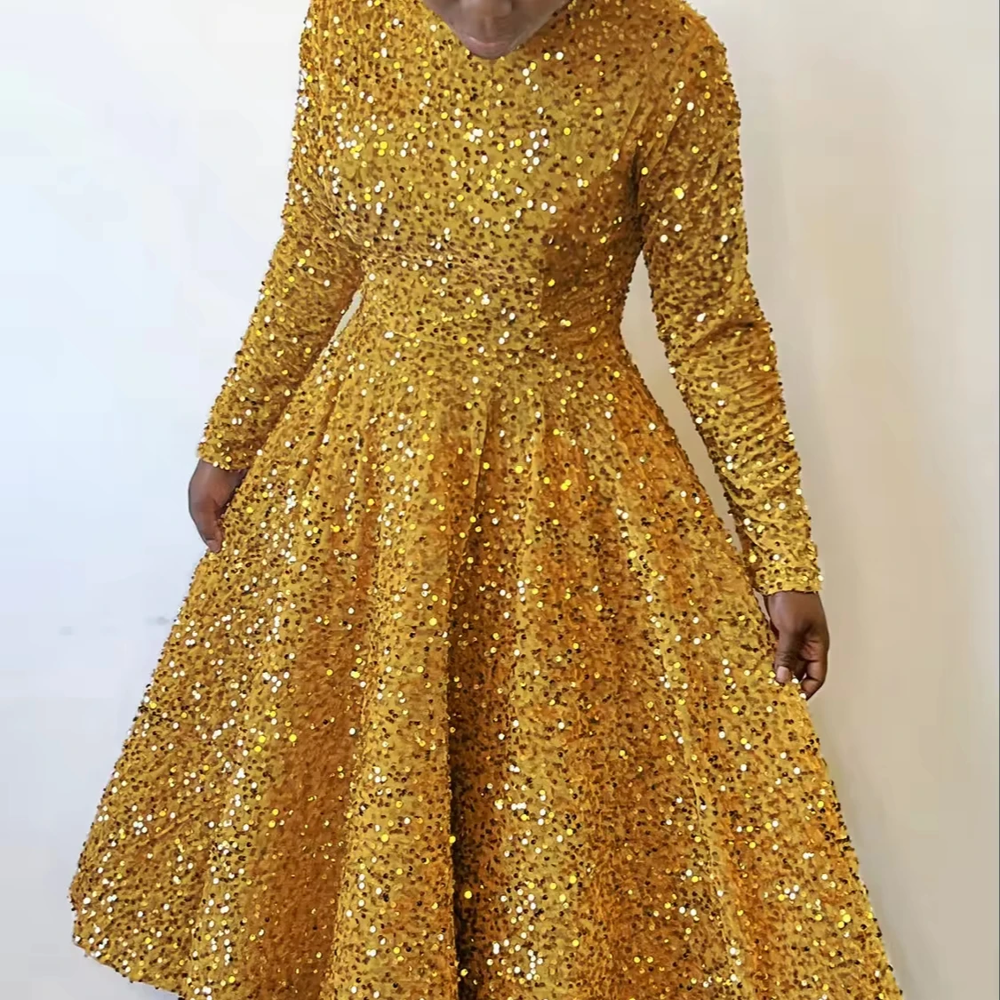 Hot Sell High-Quality Europe and America Women Solid Color Sequins Dress Women's High Waisted Elegant Dress New Women Clothings| Alibaba.com Hot Sell High-Quality Europe and America Women Solid Color Sequins Dress Women's High Waisted Elegant Dress New Women Clothings| Alibaba.com