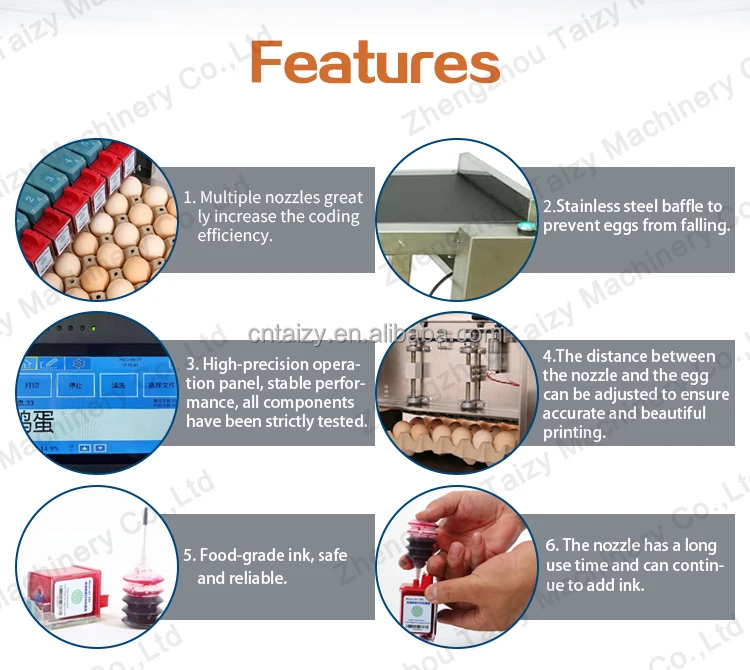 Printing Machines on Eggs Egg Date Printer Egg Stamping Machine