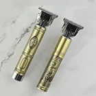 Waterproof Mini Rechargeable Hair Trimmer Professional Style Hair Trimmer Cutting Set Men Four Blade Head Bald Hair Trimmer