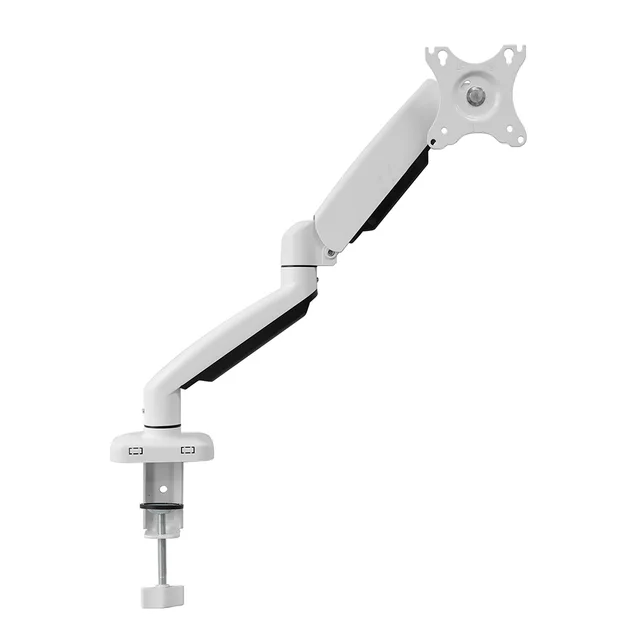 2024 MG White Color  Adjustable  Monitor Arm Gas Spring Monitor Bracket Desk Monitor Mount  For Computer  Display