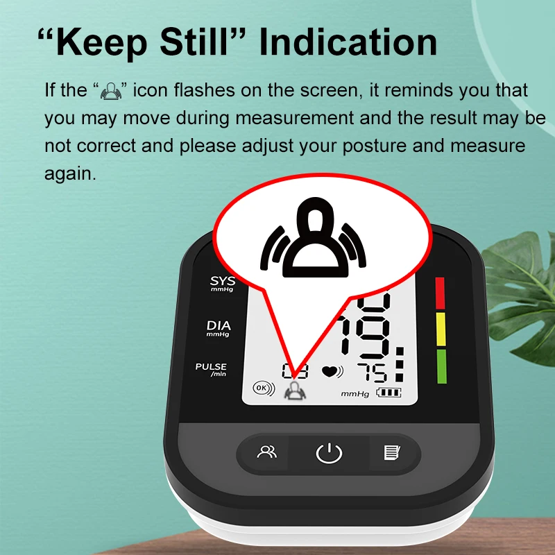 Portable Automatic LCD Display BP Monitor Blood Pressure Equipment Blood Pressure Measuring Instrument Blood Pressure Monitor