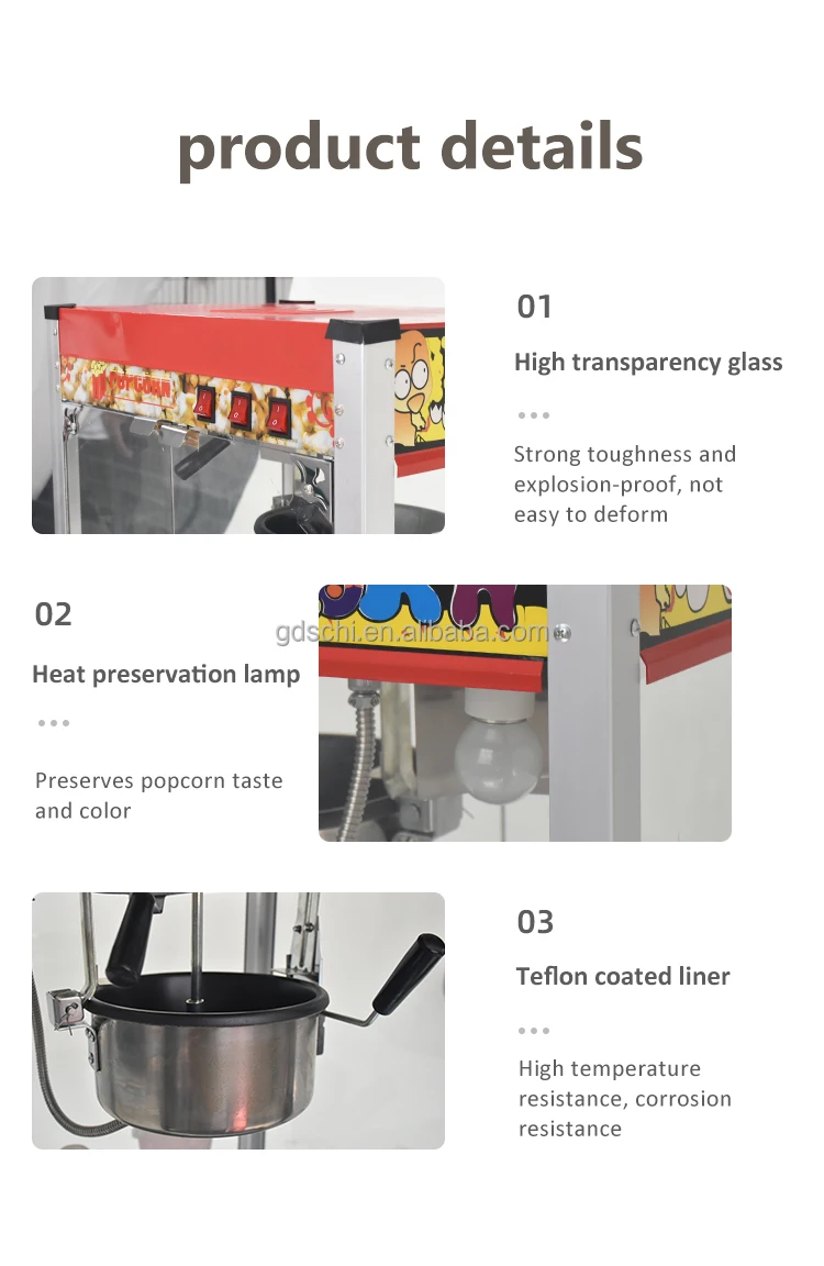 Heavy duty popcorn machine cinema popcorn making machine for sale