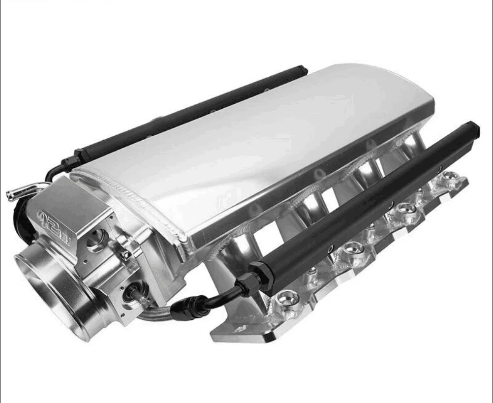 Bk3242bb Fabricated Ls3/l92 Intake Manifold 102mm Bead Blast Anodize