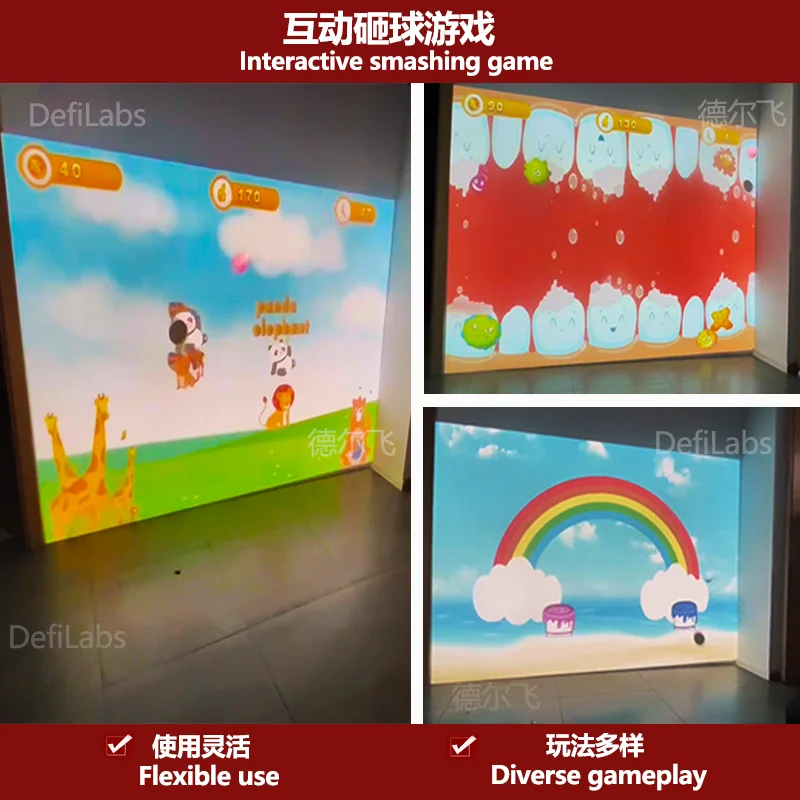 Wall projector interactive wall projection interactive wall interactive projector new 20 games for kids, children, school