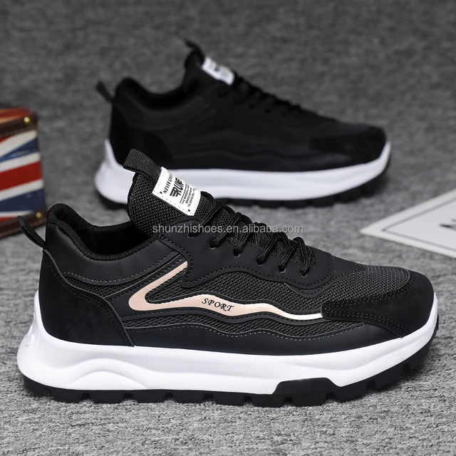 Custom Men's Casual Sports Running Shoes Low MOQ Breathable Mesh Lining for Spring and Autumn Seasons Wholesale