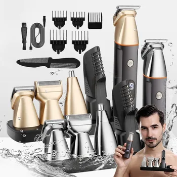 5 in 1 Grooming Mustache Kit Cordless Beard Razor Body Trimmers Hair Cutting Machine Removal Trimer Eyebrow Shaver Haircut