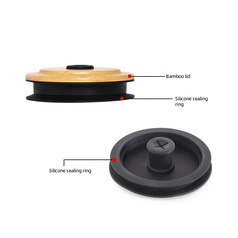 Деревянная крышка круглой формы из бамбука для бутылок соломенных чашек стаканов