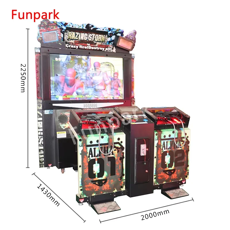 FunPark High Quality Kids Arcade Shooting Gun Game Machine Coin Operated Game Shooting Machine for Sale for Entertainment Center factory