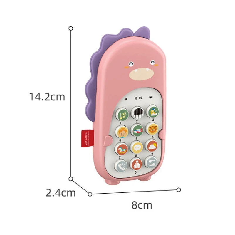 Пазл для раннего развития симуляция истории телефоны динозавр Детские сотовые игрушки розовый телефон игрушка детей мальчиков и девочек