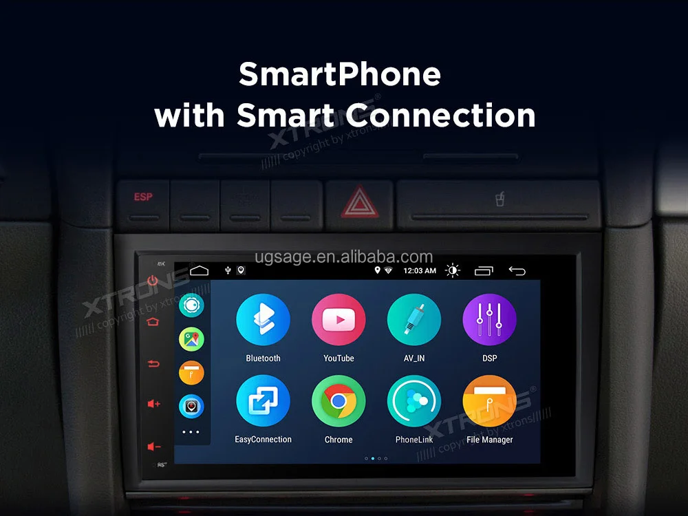 Xtrons 8" Android Auto Radio Car Video Player For Audi A4 B6 B7 S4 Rs4