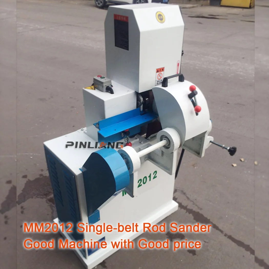 PINLIANG Double Belt Round bar Sander Wood Broom Handle Round Rod Making Machine Wood Stick Sanding Machine
