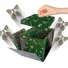 Green christmas butterfly box