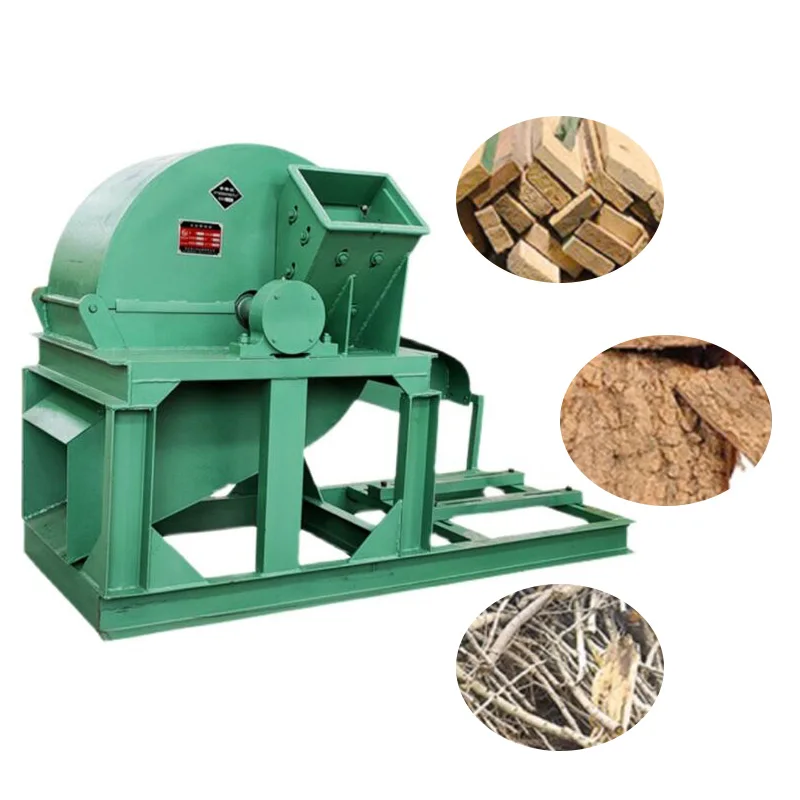 Sawdust Wood Crusher Machine with Engine Shredder Hammer Mill for Sawdust Powder Wood Charcoal Corn Cob